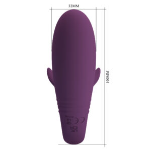 Pretty Love Jayleen Purple – Vibrator Stimulare Clitoris si Punctul G, Control prin Aplicatie, 10 cm, Ø 3.3 cm