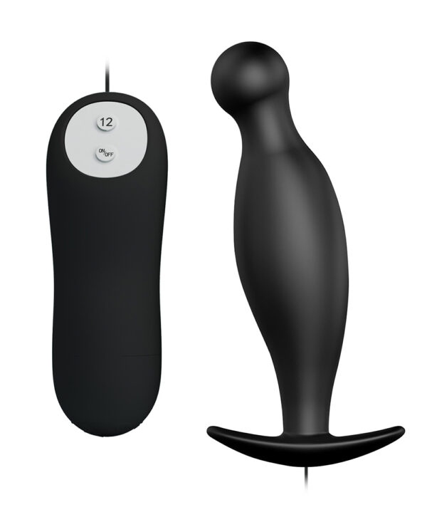 Pretty Love Special Anal Butt Plug – Dop anal, Stimulator cu Vibratii si Telecomanda, Silicon, 11.7 cm, Ø 2.8 cm