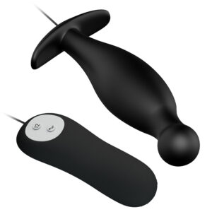 Pretty Love Special Anal Butt Plug – Dop anal, Stimulator cu Vibratii si Telecomanda, Silicon, 11.7 cm, Ø 2.8 cm