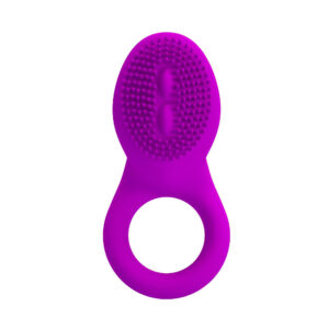 Pretty Love Cobra Purple – Inel Penis cu Vibratie si Stimulare Clitoris, Waterproof