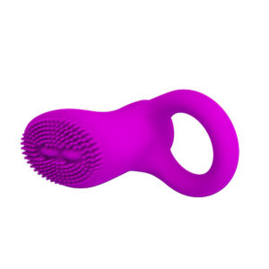 Pretty Love Cobra Purple – Inel Penis cu Vibratie si Stimulare Clitoris, Waterproof