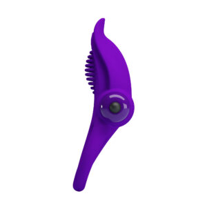 Pretty Love Vibrant Purple – Inel Penis cu Vibratie si Stimulare Clitoris, Silicon, Waterproof
