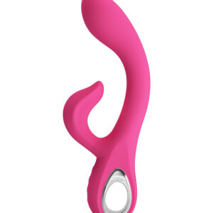 Pretty Love Fritz – Vibrator Rabbit Waterproof, Silicon Premium, Roz, 12 Moduri de Vibratii, 19.8 cm, Ø 3.4 cm