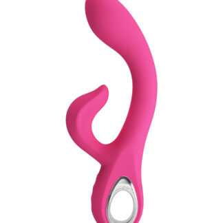Pretty Love Fritz – Vibrator Rabbit Waterproof, Silicon Premium, Roz, 12 Moduri de Vibratii, 19.8 cm, Ø 3.4 cm