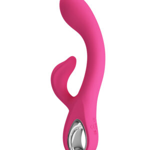Pretty Love Fritz – Vibrator Rabbit Waterproof, Silicon Premium, Roz, 12 Moduri de Vibratii, 19.8 cm, Ø 3.4 cm
