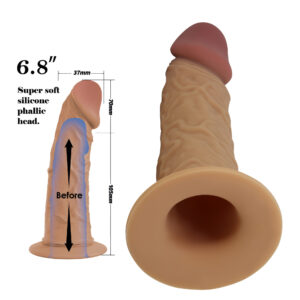 Pretty Love Houston Harness – Strap On cu Dildo Realist, ABS Premium, 17.5 cm, Ø 3.7 cm