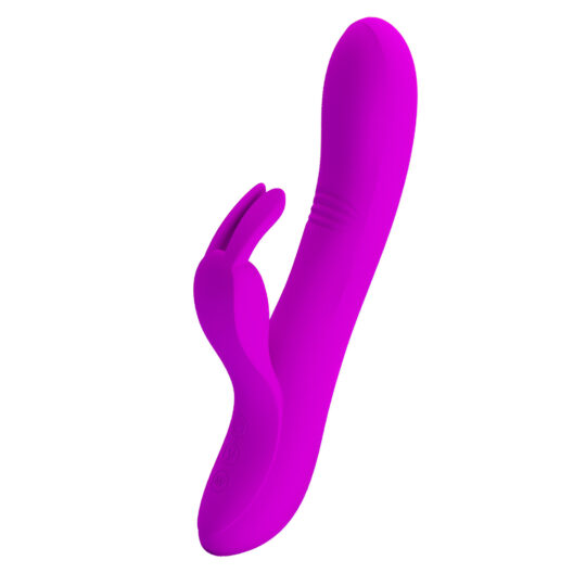 Pretty Love Dylan Purple – Vibrator Rabbit Waterproof, Silicon Premium, 21 cm, Ø 3.5 cm