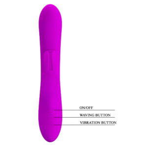 Pretty Love Dylan Purple – Vibrator Rabbit Waterproof, Silicon Premium, 21 cm, Ø 3.5 cm