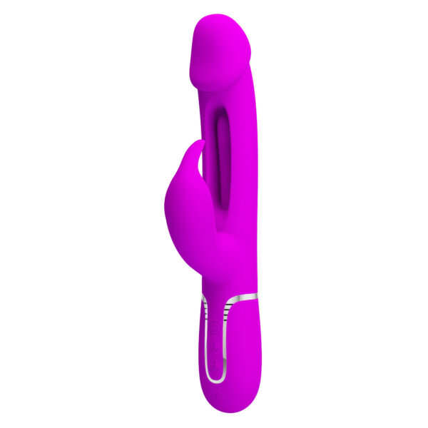 Pretty Love Kampas Purple – Vibrator Rabbit Waterproof, 3 in 1, Functie Climax, Silicon, 23 cm, Ø 3.7 cm