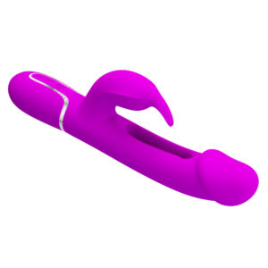 Pretty Love Kampas Purple – Vibrator Rabbit Waterproof, 3 in 1, Functie Climax, Silicon, 23 cm, Ø 3.7 cm