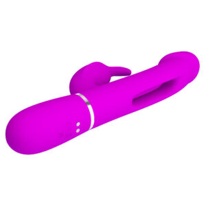 Pretty Love Kampas Purple – Vibrator Rabbit Waterproof, 3 in 1, Functie Climax, Silicon, 23 cm, Ø 3.7 cm