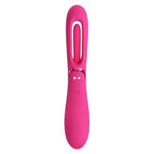 Romance Lexie Pink – Vibrator Punctul G Waterproof, Silicon, cu Miscari Flutter, Roz, 20 cm, Ø 3.1 cm