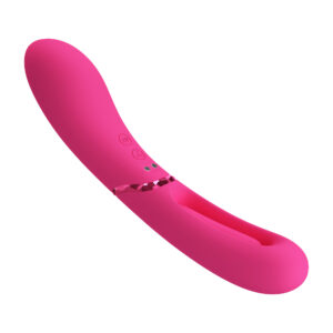 Romance Lexie Pink – Vibrator Punctul G Waterproof, Silicon, cu Miscari Flutter, Roz, 20 cm, Ø 3.1 cm