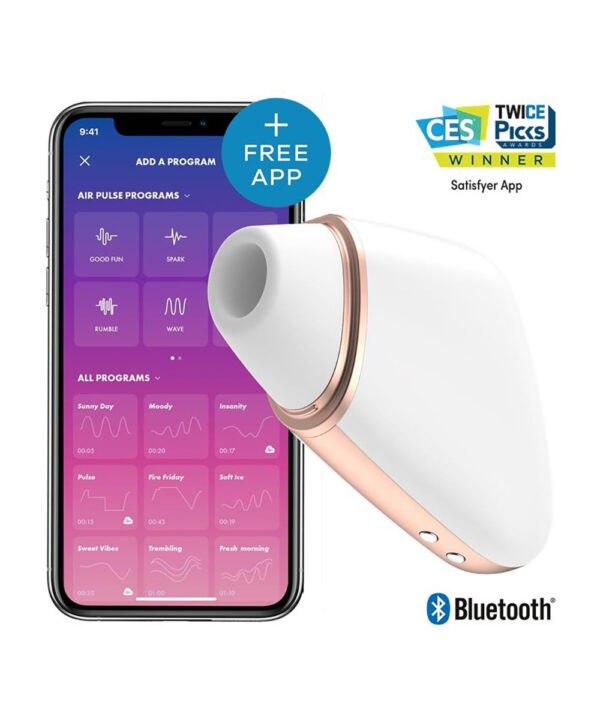 Satisfyer Love Triangle - Vibrator cu suctiune, stimulator clitoridian, Smart, Connect App