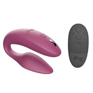 We-Vibe Sync 2 – Vibrator Stimulare Clitoris si Punctul G, Control prin Aplicatie, pentru cupluri, Roz