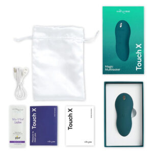 We-Vibe Touch X – Vibrator Clitoris Waterproof, Silicon Premium, 16 moduri de vibratie, Verde