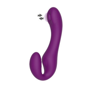 Xocoon Pulse Vibe - Vibrator Strapless Strapon, cu telecomanda, waterproof, pentru cupluri