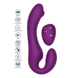 Xocoon Pulse Vibe - Vibrator Strapless Strapon, cu telecomanda, waterproof, pentru cupluri
